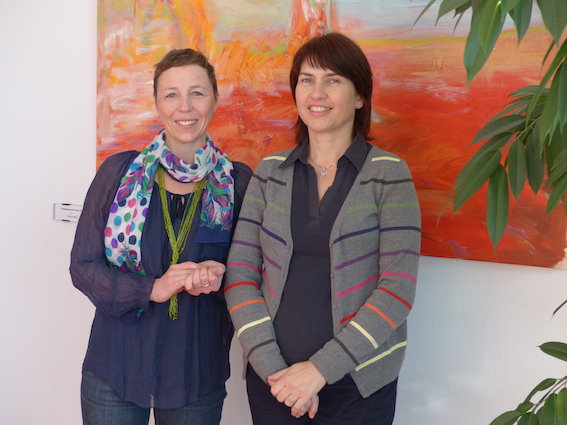 Lilla Chlebovska und Britt-Marie Wangemann
